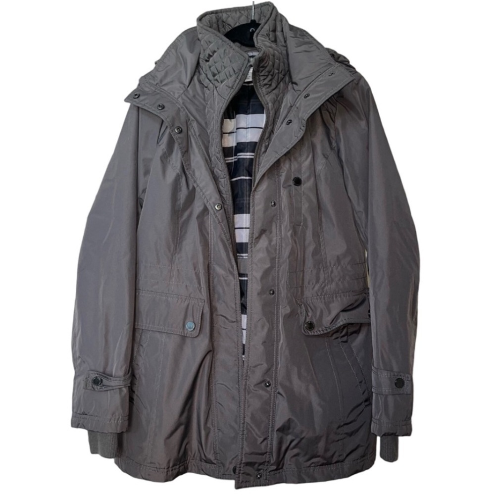 Liz Claiborne New York Gray Winter Jacket XXS